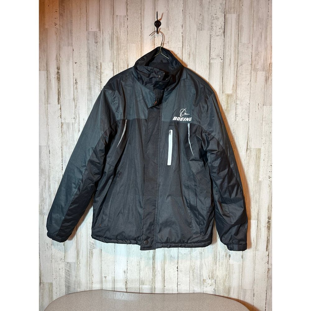 Boeing Mens Jacket Black and Gray size ‎ 2XL